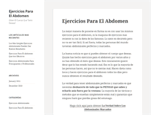 Tablet Screenshot of ejerciciosparaelabdomen.com